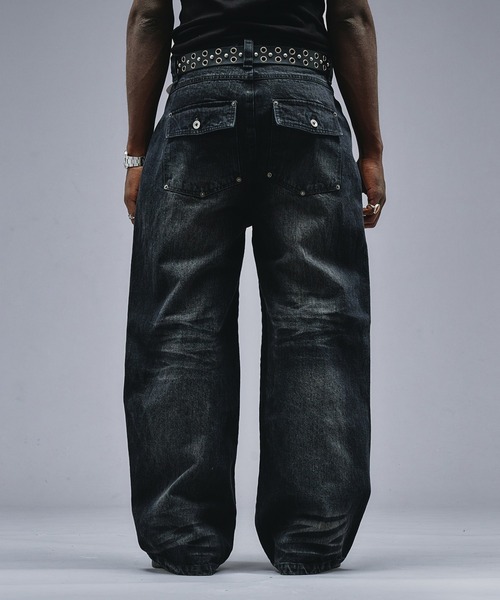 ANDER HUNK（アンダーハンク）の「13oz Whiskers Design Wide Denim