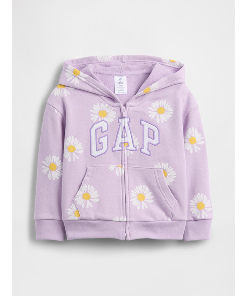 GAP（ギャップ）の「babyGap リラックスフィット GAPロゴ フレンチテリー ジップアップパーカー（パーカー・キッズ・ピンク/ラベンダー・110cm/100cm/95cm/90cm/80ｃｍ/70cm/105cm）」の2枚目の写真