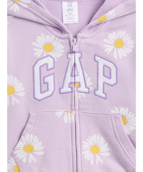 GAP（ギャップ）の「babyGap リラックスフィット GAPロゴ フレンチテリー ジップアップパーカー（パーカー・キッズ・ピンク/ラベンダー・110cm/100cm/95cm/90cm/80ｃｍ/70cm/105cm）」の9枚目の写真