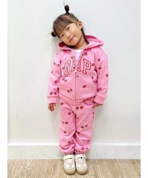 GAP（ギャップ）の「babyGap リラックスフィット GAPロゴ フレンチテリー ジップアップパーカー（パーカー・キッズ・ピンク/ラベンダー・110cm/100cm/95cm/90cm/80ｃｍ/70cm/105cm）」の3枚目の写真