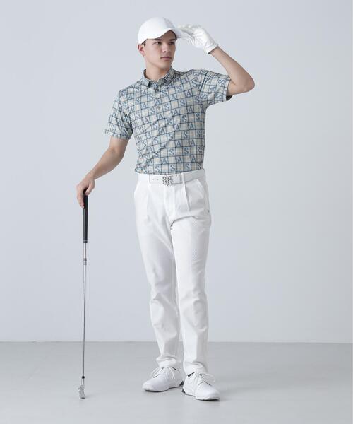 St ANDREWS(セントアンドリュース)の「【St ANDREWS】サッカージオメトリックジャガードパンツ (MENS)(その他パンツ・メンズ・ホワイト/ネイビー・L/S/LL1/LL/M)」の4枚目の写真