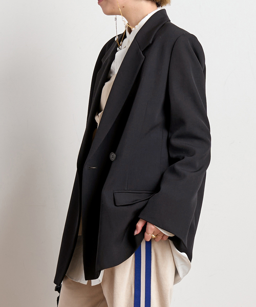 EVERYDAY I LIKE.(エヴリディアイライク)の「*Essential ジャケット(テーラードジャケット・レディース・ブラック・38/36)」の6枚目の写真