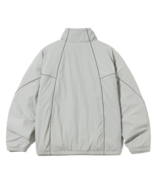 BROWNBREATH（ブラウンブレス）の「TAG NYLON TRACK JACKET - LIGHT GREY（ナイロンジャケット・レディース・その他・S/M/L/XL）」の2枚目の写真