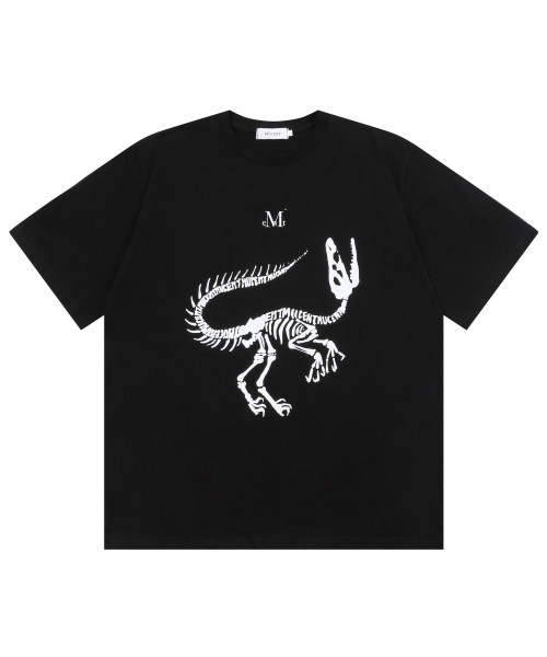 MUCENT(ムセント)の「ダイノプリンティング半袖Tシャツ(Tシャツ/カットソー・レディース・ブラック・XL/M/L)」の1枚目の写真