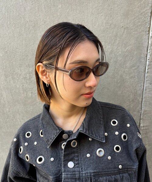 WHO'S WHO gallery（フーズフーギャラリー）の「OVAL SUNGLASSES（サングラス・レディース・ブラック/ブラウン・FREE）」の9枚目の写真