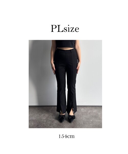 prose verse（プロズヴェール）の「【-3kg見え！】フロントスリットスーパーストレッチパンツ（その他パンツ・レディース・ブラック・PM/LARGE/TL/TM/MEDIUM/PL）」の5枚目の写真