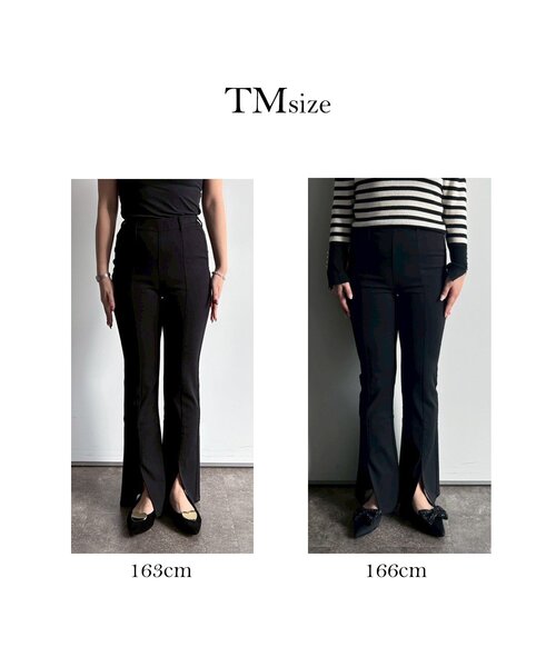 prose verse（プロズヴェール）の「【-3kg見え！】フロントスリットスーパーストレッチパンツ（その他パンツ・レディース・ブラック・PM/LARGE/TL/TM/MEDIUM/PL）」の6枚目の写真