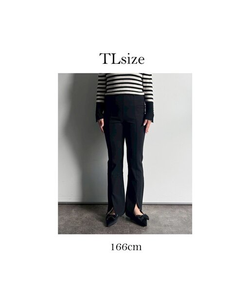 prose verse（プロズヴェール）の「【-3kg見え！】フロントスリットスーパーストレッチパンツ（その他パンツ・レディース・ブラック・PM/LARGE/TL/TM/MEDIUM/PL）」の7枚目の写真