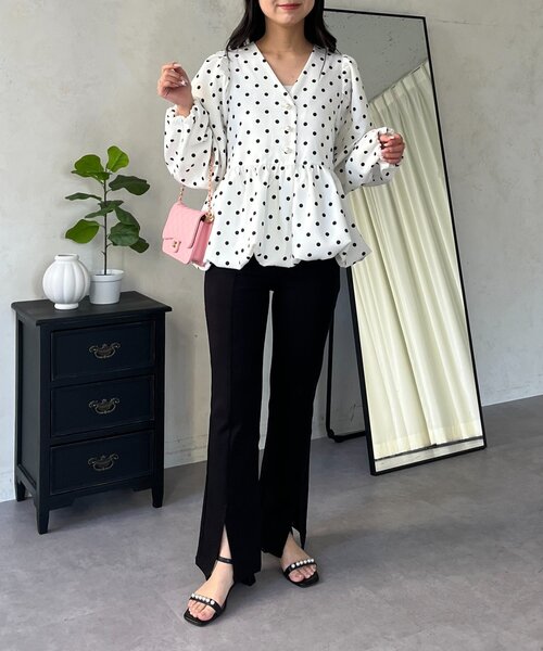 prose verse（プロズヴェール）の「【-3kg見え！】フロントスリットスーパーストレッチパンツ（その他パンツ・レディース・ブラック・PM/LARGE/TL/TM/MEDIUM/PL）」の21枚目の写真