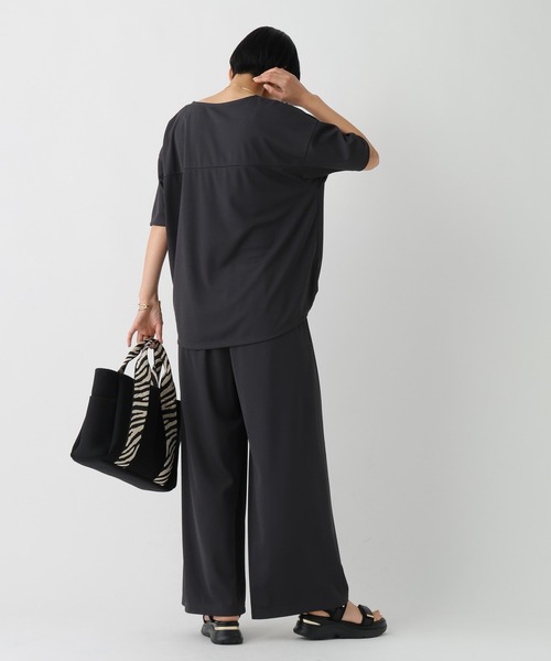 Elura(エルーラ)の「カノコジャージーブラウス/659962(シャツ/ブラウス・レディース・ブラウン/チャコールグレー・FREE)」の6枚目の写真