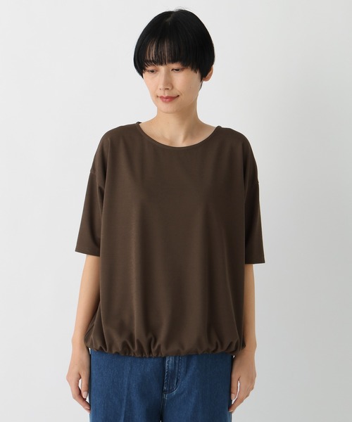 Elura(エルーラ)の「カノコジャージーブラウス/659962(シャツ/ブラウス・レディース・ブラウン/チャコールグレー・FREE)」の11枚目の写真