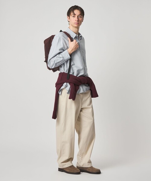 Steven Alan（スティーブンアラン）の「＜Steven Alan＞ ドレープ オックス チェック レギュラーカラー シャツ LOOSE（シャツ/ブラウス・メンズ・ブラック/ライトグレー・L/M/S/XL）」の8枚目の写真