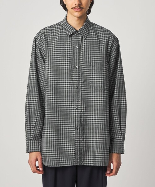 Steven Alan（スティーブンアラン）の「＜Steven Alan＞ ドレープ オックス チェック レギュラーカラー シャツ LOOSE（シャツ/ブラウス・メンズ・ブラック/ライトグレー・L/M/S/XL）」の12枚目の写真