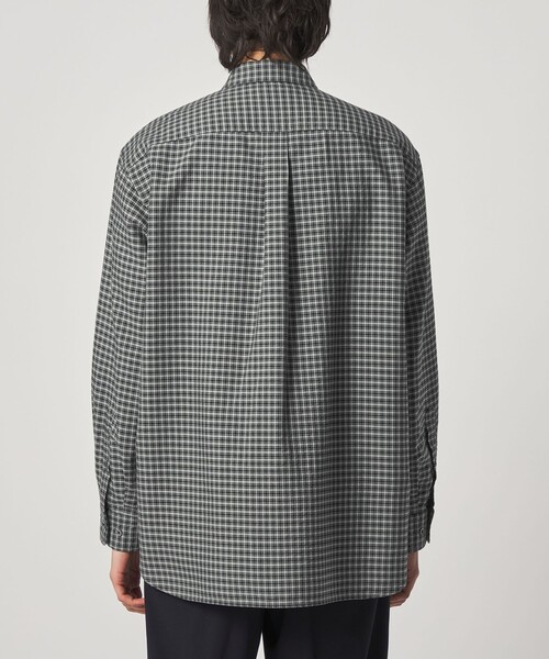Steven Alan（スティーブンアラン）の「＜Steven Alan＞ ドレープ オックス チェック レギュラーカラー シャツ LOOSE（シャツ/ブラウス・メンズ・ブラック/ライトグレー・L/M/S/XL）」の14枚目の写真