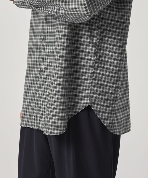 Steven Alan（スティーブンアラン）の「＜Steven Alan＞ ドレープ オックス チェック レギュラーカラー シャツ LOOSE（シャツ/ブラウス・メンズ・ブラック/ライトグレー・L/M/S/XL）」の17枚目の写真