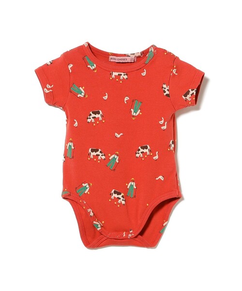 BOBO CHOSES(ボボショーズ)の「BOBO CHOSES / ベビー Farm ロンパース 2026SS(6ヵ月~1才)(ロンパース・キッズ・レッド系その他7・12M/3M)」の2枚目の写真