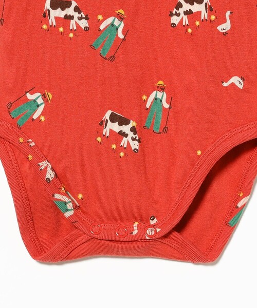 BOBO CHOSES(ボボショーズ)の「BOBO CHOSES / ベビー Farm ロンパース 2026SS(6ヵ月~1才)(ロンパース・キッズ・レッド系その他7・12M/3M)」の4枚目の写真