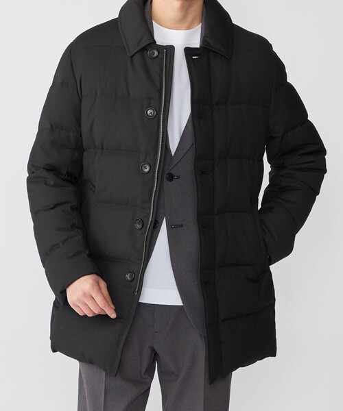 SHIPS(シップス)の「SHIPS: TR ダウン ピーコート(ダウンジャケット/コート・メンズ・ネイビー/ブラック/チャコールグレー・LARGE/X-LARGE/SMALL/MEDIUM)」の2枚目の写真