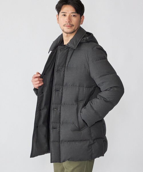 SHIPS(シップス)の「SHIPS: TR ダウン ピーコート(ダウンジャケット/コート・メンズ・ネイビー/ブラック/チャコールグレー・LARGE/X-LARGE/SMALL/MEDIUM)」の15枚目の写真