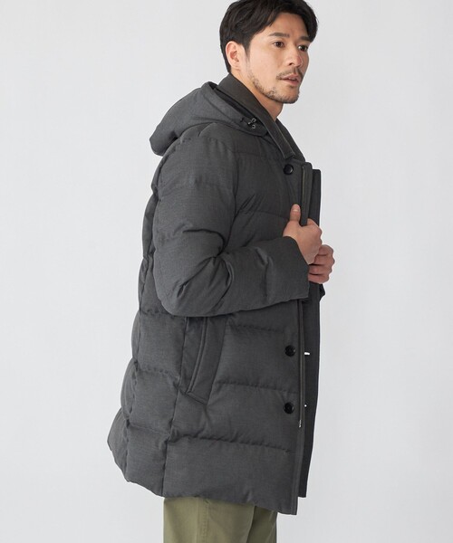 SHIPS(シップス)の「SHIPS: TR ダウン ピーコート(ダウンジャケット/コート・メンズ・ネイビー/ブラック/チャコールグレー・LARGE/X-LARGE/SMALL/MEDIUM)」の18枚目の写真