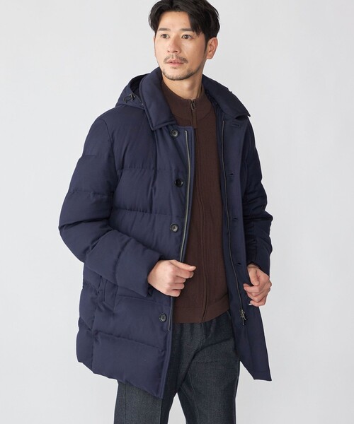 SHIPS(シップス)の「SHIPS: TR ダウン ピーコート(ダウンジャケット/コート・メンズ・ネイビー/ブラック/チャコールグレー・LARGE/X-LARGE/SMALL/MEDIUM)」の20枚目の写真