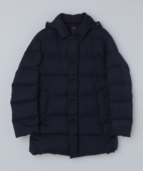 SHIPS(シップス)の「SHIPS: TR ダウン ピーコート(ダウンジャケット/コート・メンズ・ネイビー/ブラック/チャコールグレー・LARGE/X-LARGE/SMALL/MEDIUM)」の21枚目の写真