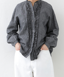 JOURNAL STANDARD LUXE | 《追加》CLシャンブレー フリルブラウス(シャツ/ブラウス)