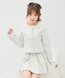 INGNI（イング）の「ツイードフリンジジャケット(セットアップ対応)（ブルゾン）」