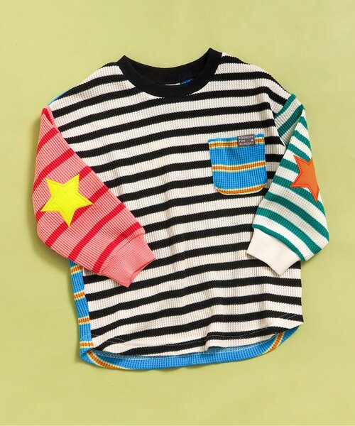 BREEZE(ブリーズ)の「【リンク】エルボ―パッチロンT_ジュニア対応(Tシャツ/カットソー・キッズ・ピンク/その他2/その他11/その他12/ブラック/エメラルド・80/90/100/110/120/130/140)」の6枚目の写真