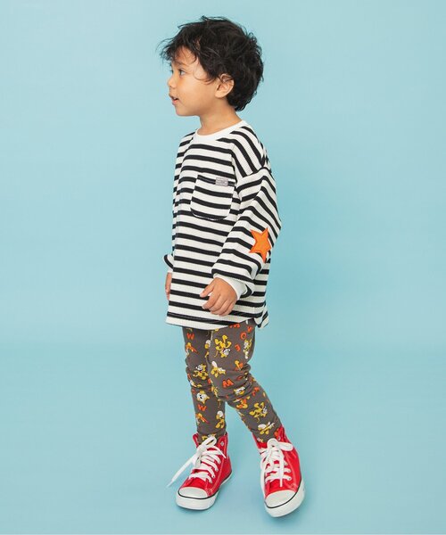 BREEZE（ブリーズ）の「【リンク】エルボ―パッチロンT（Tシャツ/カットソー・キッズ・ピンク/その他2/その他11/その他12/ブラック/エメラルド・80/90/100/110/120/130/140）」の7枚目の写真