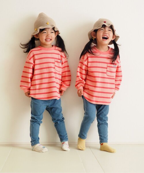 BREEZE（ブリーズ）の「【リンク】エルボ―パッチロンT（Tシャツ/カットソー・キッズ・ピンク/その他2/その他11/その他12/ブラック/エメラルド・80/90/100/110/120/130/140）」の11枚目の写真