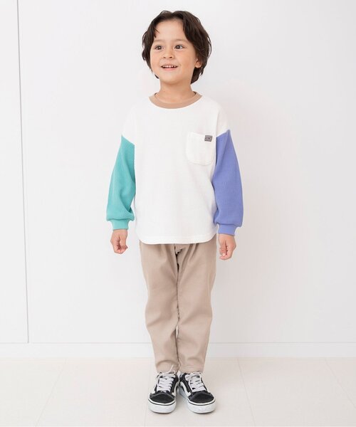 BREEZE（ブリーズ）の「【リンク】エルボ―パッチロンT（Tシャツ/カットソー・キッズ・ピンク/その他2/その他11/その他12/ブラック/エメラルド・80/90/100/110/120/130/140）」の12枚目の写真