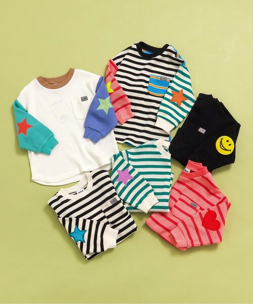BREEZE（ブリーズ）の「【リンク】エルボ―パッチロンT（Tシャツ/カットソー・キッズ・ピンク/その他2/その他11/その他12/ブラック/エメラルド・80/90/100/110/120/130/140）」の14枚目の写真