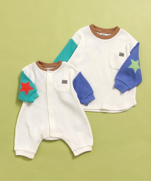 BREEZE（ブリーズ）の「【リンク】エルボ―パッチロンT（Tシャツ/カットソー・キッズ・ピンク/その他2/その他11/その他12/ブラック/エメラルド・80/90/100/110/120/130/140）」の16枚目の写真