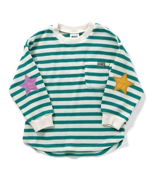 BREEZE(ブリーズ)の「【リンク】エルボ―パッチロンT_ジュニア対応(Tシャツ/カットソー・キッズ・ピンク/その他2/その他11/その他12/ブラック/エメラルド・80/90/100/110/120/130/140)」の13枚目の写真