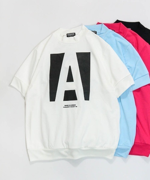archivio(アルチビオ)の「<MENS>Aロゴ速乾プルオーバー(Tシャツ/カットソー・メンズ・ライトブルー/ブラック/ホワイト/ピンク・LL/L/M)」の1枚目の写真