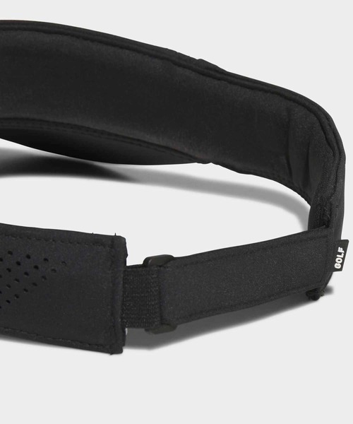 adidas（アディダス）の「メタル ロゴ バイザー【adidas Golf/アディダスゴルフ】（サンバイザー・メンズ・ブラック×シルバー/ホワイト・LARGE/MEDIUM/X-LARGE）」の8枚目の写真