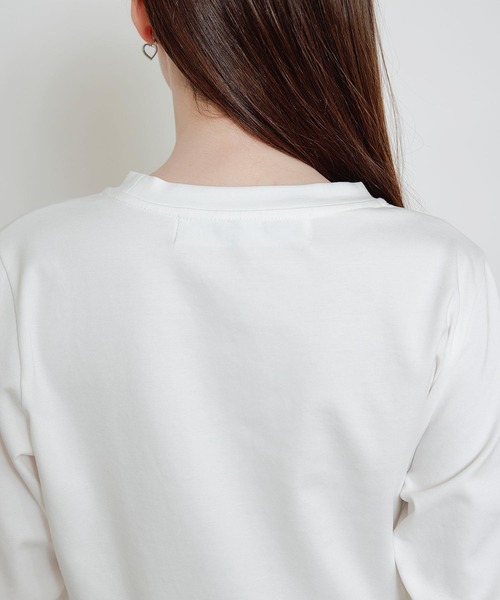 PICCIN PERLA(ピッチンペルラ)の「裾チュールプルオーバー(Tシャツ/カットソー・レディース・ブラック/オフホワイト・M)」の9枚目の写真