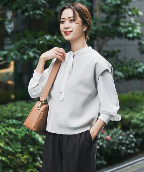 URBAN RESEARCH DOORS（アーバンリサーチドアーズ）の「『UR TECH Renew Knit』2WAYベスト（ベスト・レディース・ネイビー/グレー系その他・FREE）」の6枚目の写真