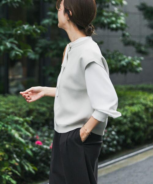 URBAN RESEARCH DOORS（アーバンリサーチドアーズ）の「『UR TECH Renew Knit』2WAYベスト（ベスト・レディース・ネイビー/グレー系その他・FREE）」の7枚目の写真