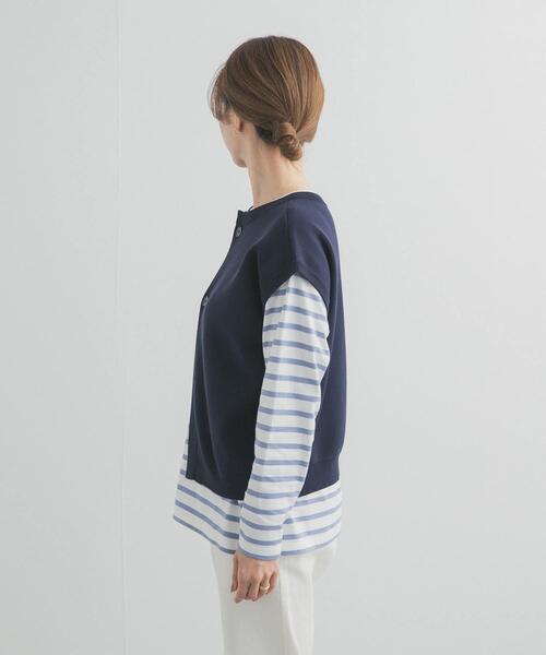 URBAN RESEARCH DOORS（アーバンリサーチドアーズ）の「『UR TECH Renew Knit』2WAYベスト（ベスト・レディース・ネイビー/グレー系その他・FREE）」の17枚目の写真