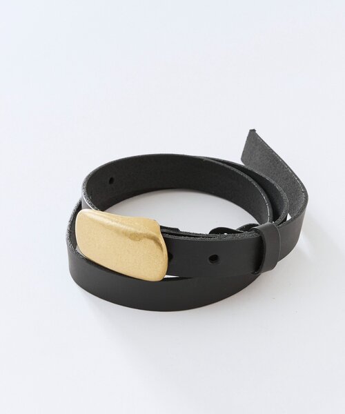 RIVE DROITE（リヴドロワ）の「予約【コーデを格上げ】イタバックルベルト（ベルト・レディース・ブラック/ベージュ・FREE）」の7枚目の写真