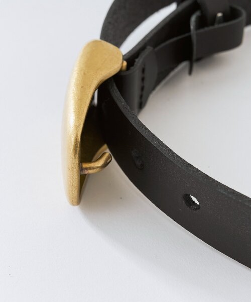 RIVE DROITE（リヴドロワ）の「予約【コーデを格上げ】イタバックルベルト（ベルト・レディース・ブラック/ベージュ・FREE）」の10枚目の写真