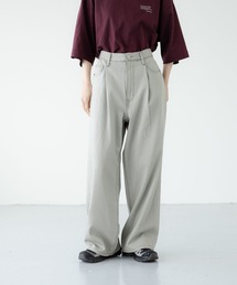 LOWRYS FARM（ローリーズファーム）の「【LFM(U)】ライトDENIMタックワイドＰ　646326（デニムパンツ）」