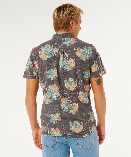 rip curl(リップカール)の「RIP CURL/リップカール 半袖シャツ 06LMSH(シャツ/ブラウス・メンズ・ネイビー系/ブラック系・L/M/S)」の4枚目の写真