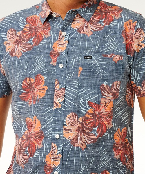 rip curl(リップカール)の「RIP CURL/リップカール 半袖シャツ 06LMSH(シャツ/ブラウス・メンズ・ネイビー系/ブラック系・L/M/S)」の7枚目の写真