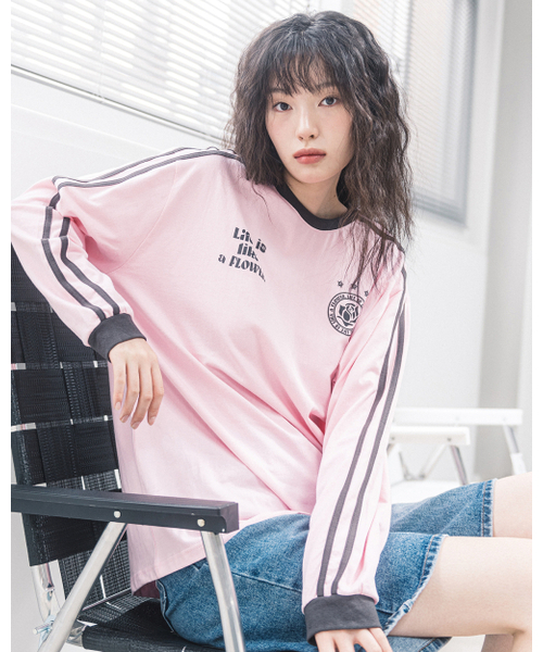 HAVISM(ヘビズム)の「LLF UNIFORM L/S TEE(PINK)(Tシャツ/カットソー・レディース・その他・ONE SIZE)」の4枚目の写真