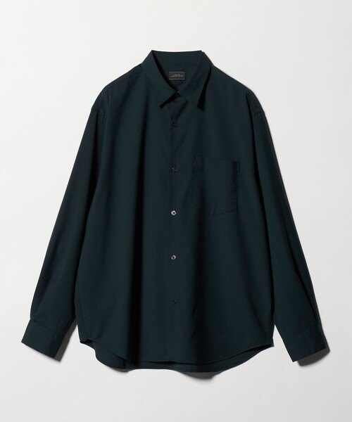 green label relaxing（グリーンレーベルリラクシング）の「ウォッシャブル トロ ジャストルーズ シャツ -ストレッチ-（シャツ/ブラウス・メンズ・ライトブルー/クリーム/ダークグリーン・M/S/L/XL）」の13枚目の写真