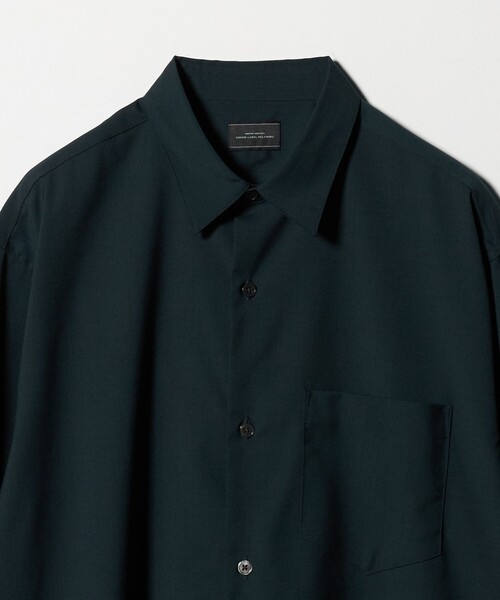 green label relaxing（グリーンレーベルリラクシング）の「ウォッシャブル トロ ジャストルーズ シャツ -ストレッチ-（シャツ/ブラウス・メンズ・ライトブルー/クリーム/ダークグリーン・M/S/L/XL）」の15枚目の写真