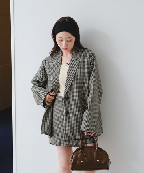 Kastane(カスタネ)の「【500ml ペットボトル収納可】フラップカラーボストンBAG(トートバッグ・レディース・レモンイエロー/ブラック/ブラウン/ミント・FREE)」の13枚目の写真